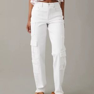 AE Stretch Super High-Waisted Baggy Straight Jean
